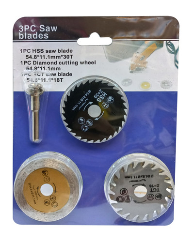 ست ۴عددی تیغ اره سردریلی شفت ۶میلی