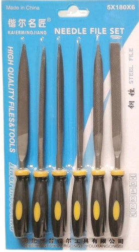 مجموعه ۶عددی سوهان فلزوچوب 5x180x6