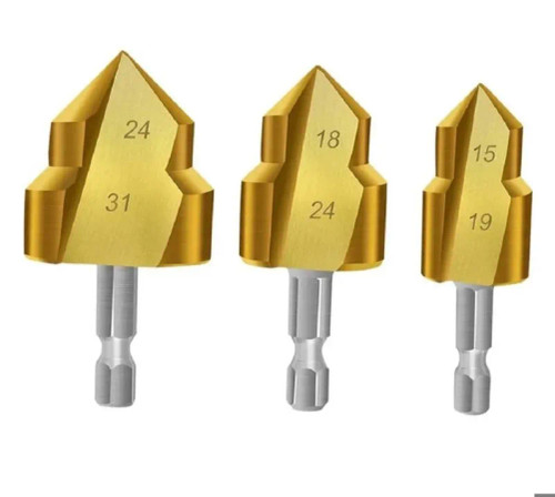 مجموعه ۳عددی مته کاجی لوله PVCبرندWORK ZONE