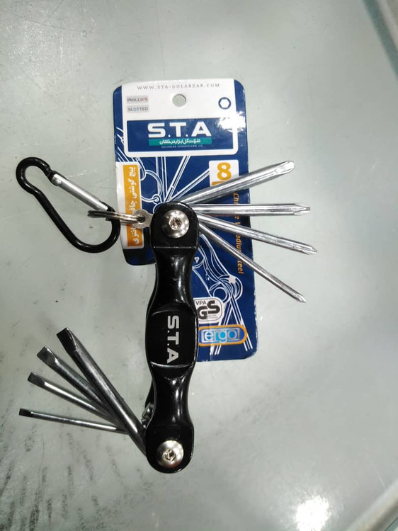 پیچ گوشتی چاقویی فانتزی 8عددی S.T.Aمدل PH0_PH3