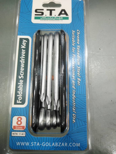 پیچ گوشتی چاقویی صنعتی 8عددی S.T.AمدلPHO_PH3