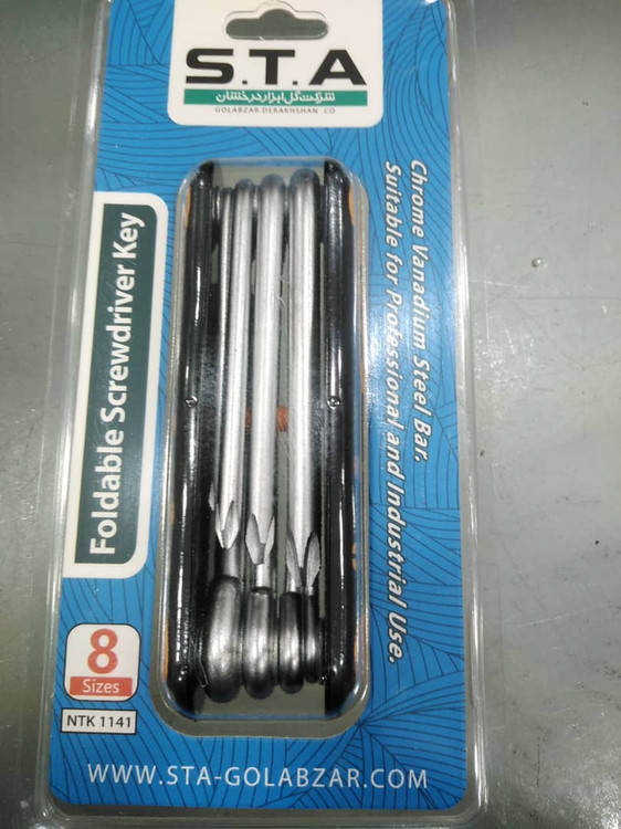 پیچ گوشتی چاقویی صنعتی 8عددی S.T.AمدلPHO_PH3