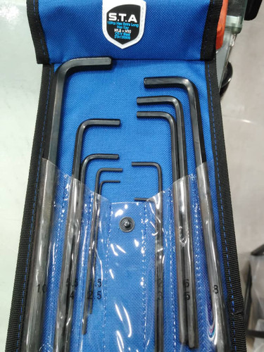 آلن شش گوش کیفی 10عددی سایزبلندمشکیS.T.A (اس تی آ) مدلH1.5_H12