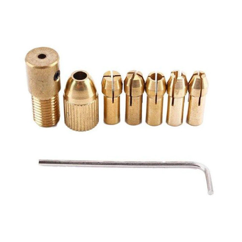 کولت سه نظام برنجی مینیاتوری یک طرفه شفت 3 میلی متر