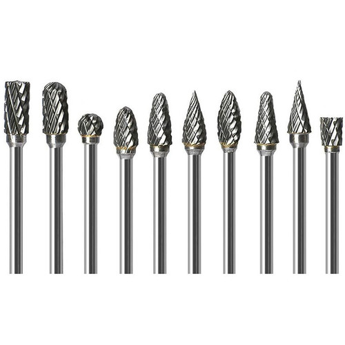 ست 10عددی فرزفرم الماسه مینیاتوری مدل AL10 شفت 3 میلی متر