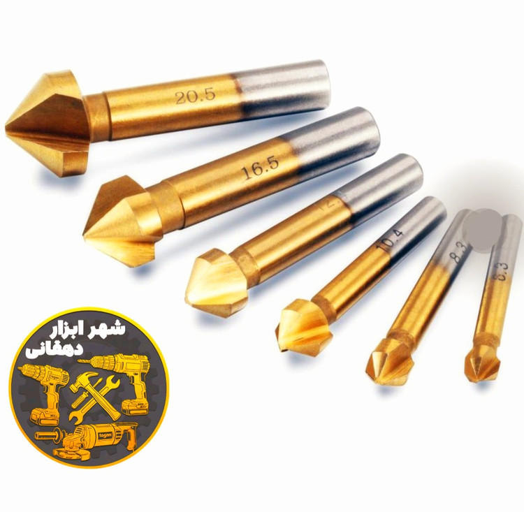 مجموعه ۶عددی مته خزینه ۹۰درجه آهن WORK ZONE(ورک زون)