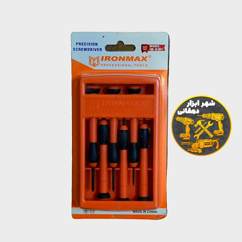 پیچ گوشتی ساعتی IRONMAX (آیرون مکس) مدل IM_S101 مجموعه ۶عددی
